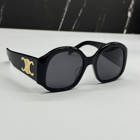 NEW CELINE CL40305U 01A BLACK OVERSIZED WOMEN SUNGLASSES CELINE - Picture 5 of 10